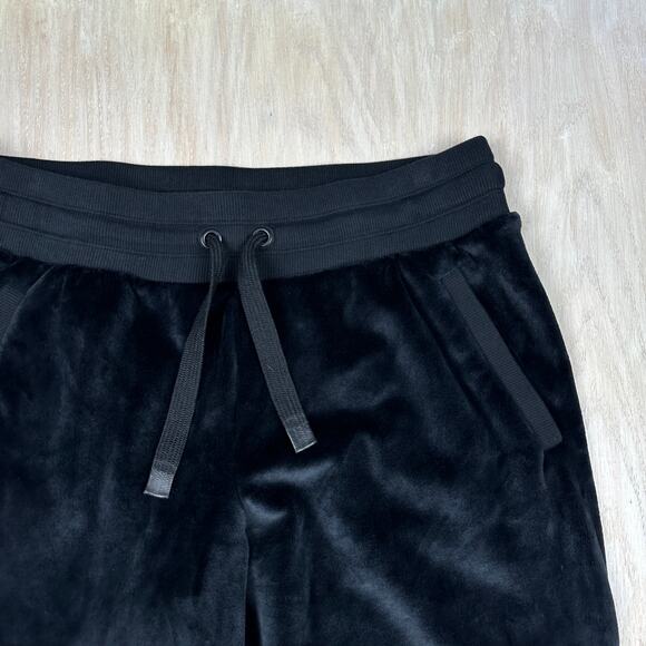 Athleta Black Cozy Karma Recover Jogger Y2K Velvety Lounge Pull On Pants Large - Picture 3 of 16